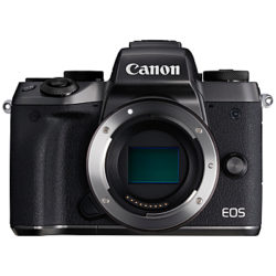 Canon EOS M5 Compact System Camera, HD 1080p, 24.2MP, Wi-Fi, Bluetooth, NFC, 3.2 LCD Tiltable Touch Screen, Body Only